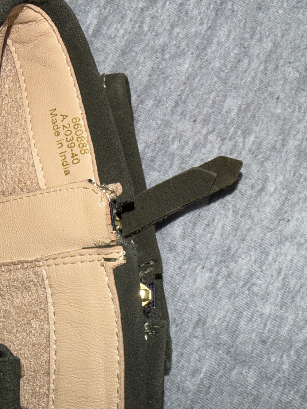 NWT Boden Buckle Knee High Suede Boots Woodland Green Size 9 - Picture 3 of 5